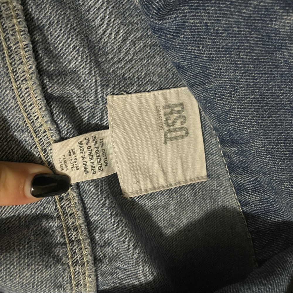 RSQ Collective cropped jean jacket